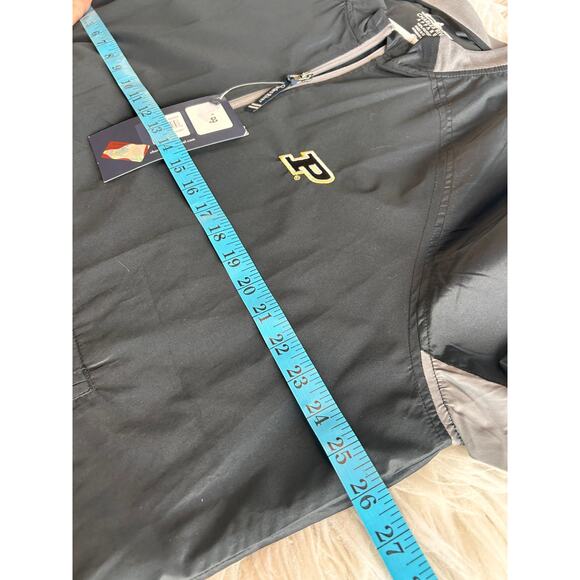 NWT Charles‎ River Apparel  Purdue Zip Bunker Windshirt Jacket Grey SZ 2XL - Picture 10 of 11